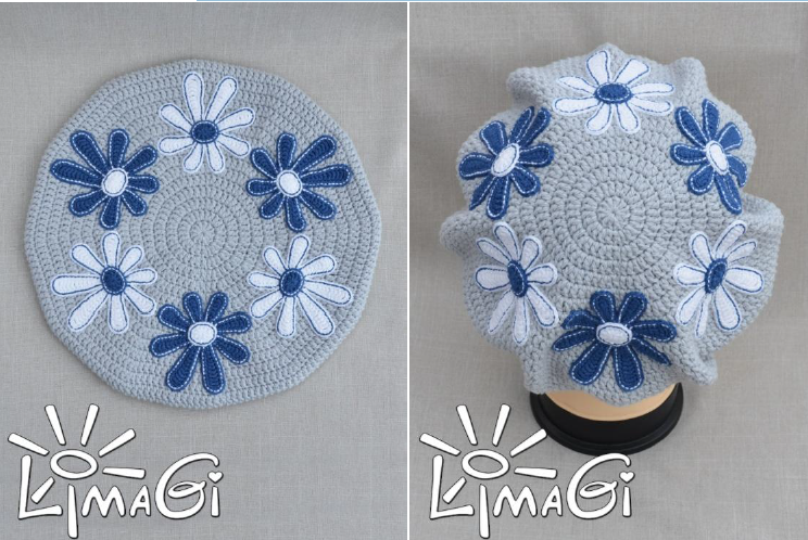 Берет «Кляксовые ромахи» - LimaGi (2014)_0.png